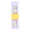 Set of 3 Purple Daisy Taper Candles - Image 2