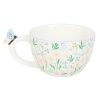 Hello Beautiful Ditsy Floral Print Mug with Butterfly - Image 6