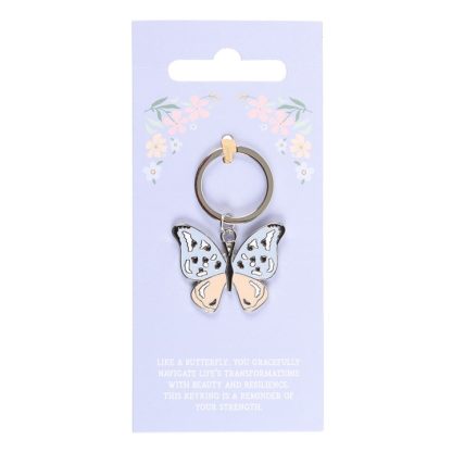 Silver Butterfly Keyring - Image 2