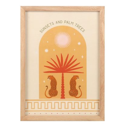 Leopard Palm Framed Wall Art Print - Image 2