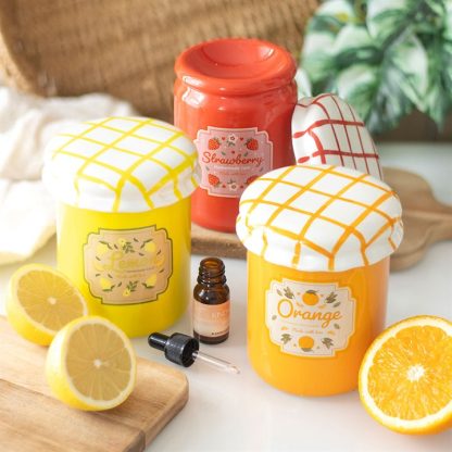 Orange Marmalade Jar Oil Burner and Wax Warmer - Image 5