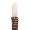 Thin Energy Clearing Aura Quartz Crystal Wand - Image 3