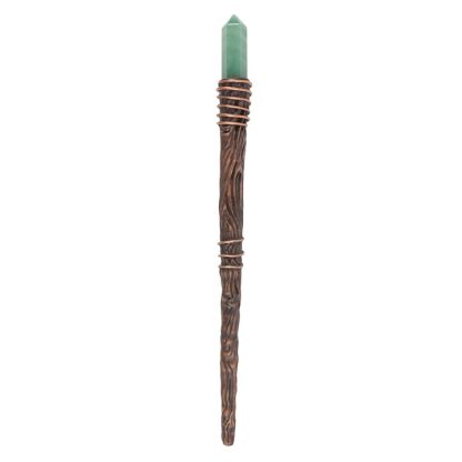 Thin Abundance Green Aventurine Crystal Wand - Image 2