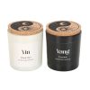Set of 2 Yin Yang Black Oud and Coconut Candles - Image 3