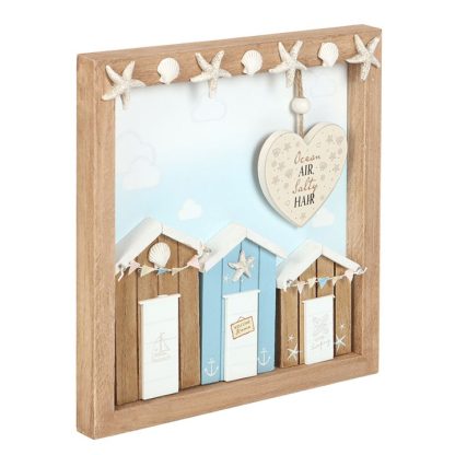 Ocean Air Salty Hair 3D Shell Beach Hut MDF Plaque - Image 3