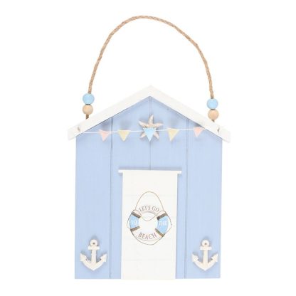 Blue Life Ring Beach Hut Hanging Decoration - Image 2