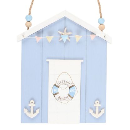 Blue Life Ring Beach Hut Hanging Decoration - Image 3