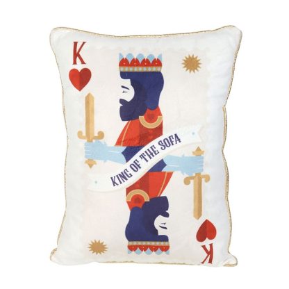 King of the Sofa Playing Card Cushion - Image 2