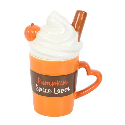 Pumpkin Spice Latte Shaped Lidded Mug - Image 5
