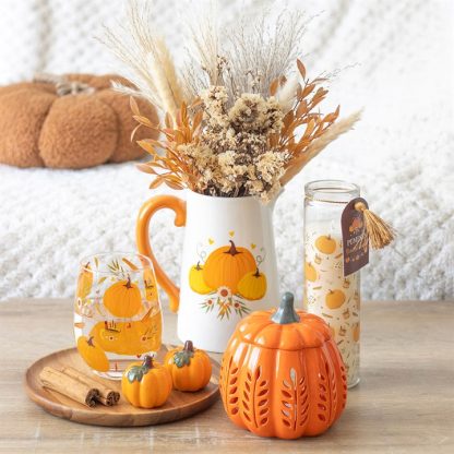 Autumn Pumpkin Ceramic Flower Jug - Image 6