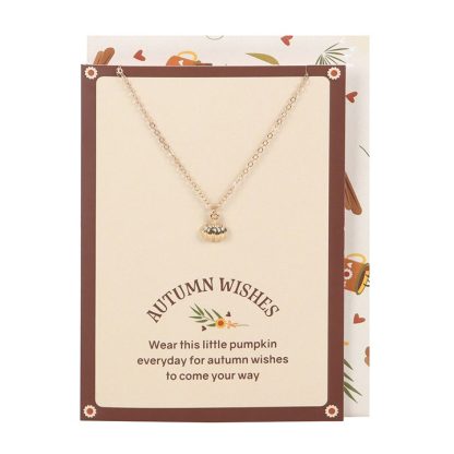 Pumpkin Necklace on Greeting Card - Image 2