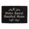 Black Home Sweet Haunted Home Doormat