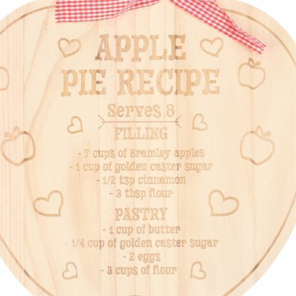 Apple Pie Recipe Serving Board - Image 3