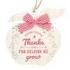 Thanks for Helping Me Grow Apple Hanging Decoration - Image 3