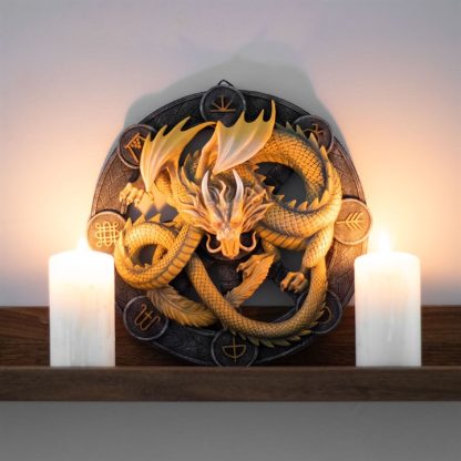 Imbolc Dragon Resin Wall Plaque by Anne Stokes - Image 4