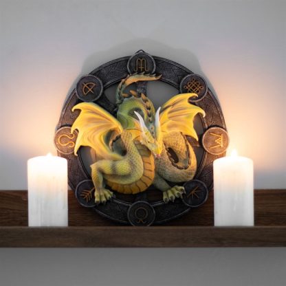 Mabon Dragon Resin Wall Plaque by Anne Stokes - Image 4