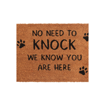 Natural No Need To Knock Dog Doormat - Image 2