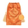 The Wheel of Fortune Vintage Tarot Velvet Drawstring Bag - Image 2