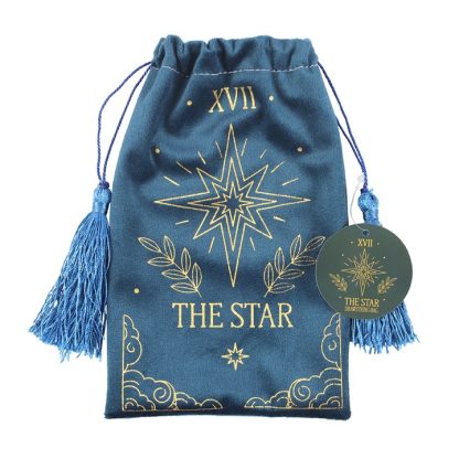 The Star Vintage Tarot Velvet Drawstring Bag - Image 2