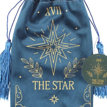 The Star Vintage Tarot Velvet Drawstring Bag - Image 3