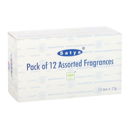 12 Packs of Assorted Fragrance Incense Sticks by Satya - Image 2