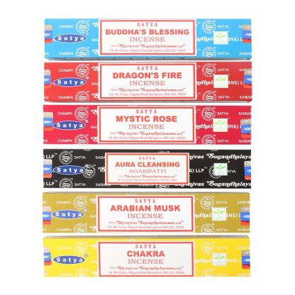 6 Packs of Assorted Fragrance Incense Sticks by Satya - Image 2
