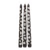 Set of 3 Ghost Print Taper Candles - Image 3