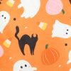 Square Sweet and Spooky Ghost Print Cushion - Image 3