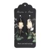 Resin Crow Skull Earrings - Image 2