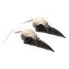Resin Crow Skull Earrings - Image 3