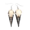Resin Crow Skull Earrings - Image 4