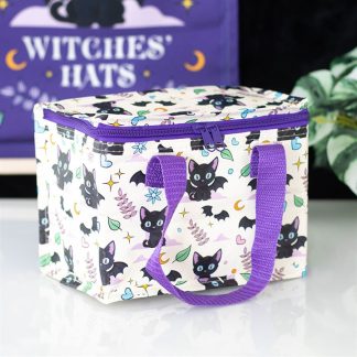 Cute and Creepy Cat Print Lunch Bag