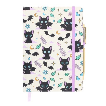 Cute and Creepy Print A5 Notebook with Amethyst Pen - Image 2