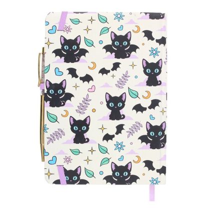 Cute and Creepy Print A5 Notebook with Amethyst Pen - Image 3