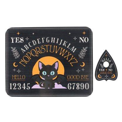 Cute and Creepy Bat Cat Talking Board with Planchette - Image 3