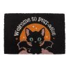 Black Welcome to Purr-adise Cat Doormat - Image 2