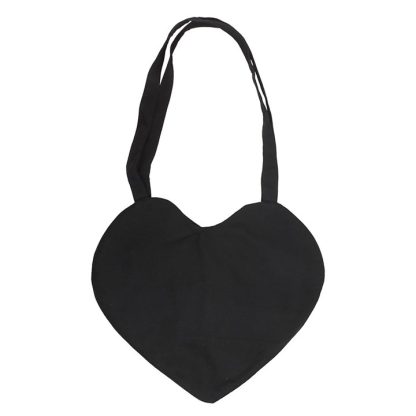 Spiderweb Heart Satin Tote Bag - Image 4