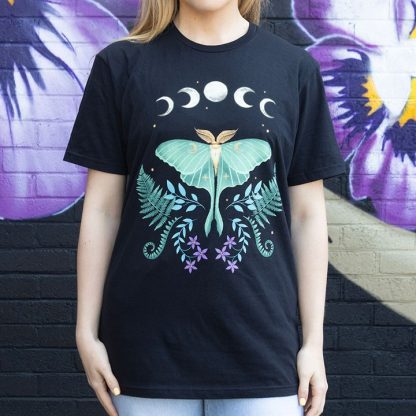 Luna Moth Unisex T-shirt Size XXL - Image 3