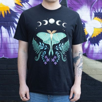 Luna Moth Unisex T-shirt Size XXL - Image 4
