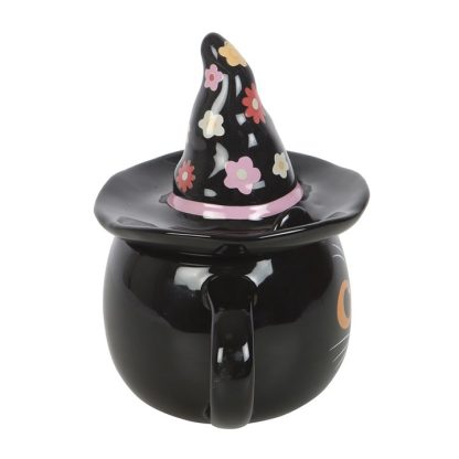 Groovy Witch Cat Lidded Mug - Image 4
