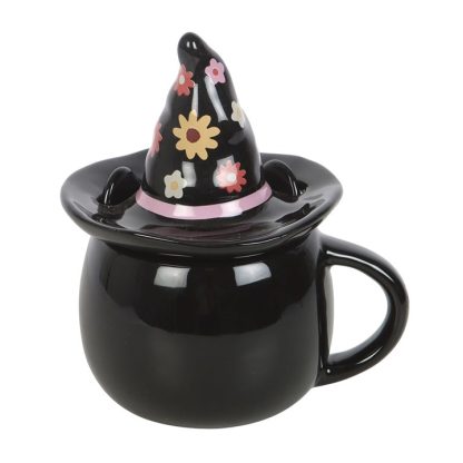 Groovy Witch Cat Lidded Mug - Image 5