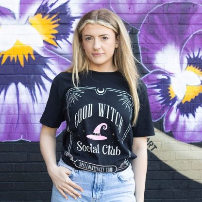 Pink Good Witch Social Club Unisex T-shirt Size M - Image 2