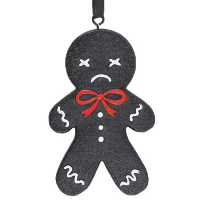 Black Gingerdead Man Hanging Ornament - Image 3