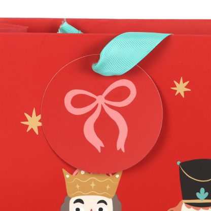 23cm Red Nutcracker Gift Bag - Image 3