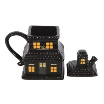 Black Haunted House Mug - Image 3
