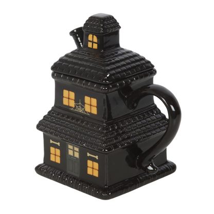 Black Haunted House Mug - Image 5