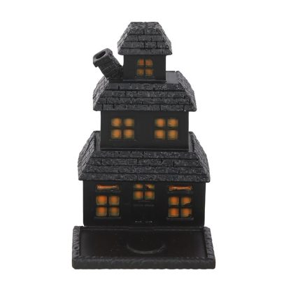 Black Haunted House Incense Cone Holder - Image 3