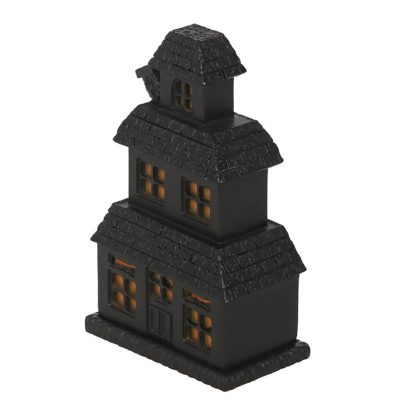 Black Haunted House Incense Cone Holder - Image 4