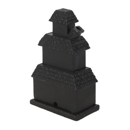 Black Haunted House Incense Cone Holder - Image 5
