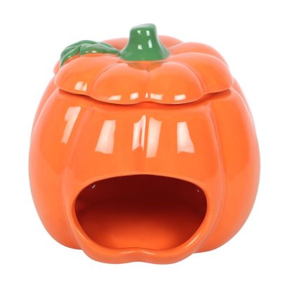 Cute Smiling Pumpkin Oil Burner and Wax Warmer - Image 5